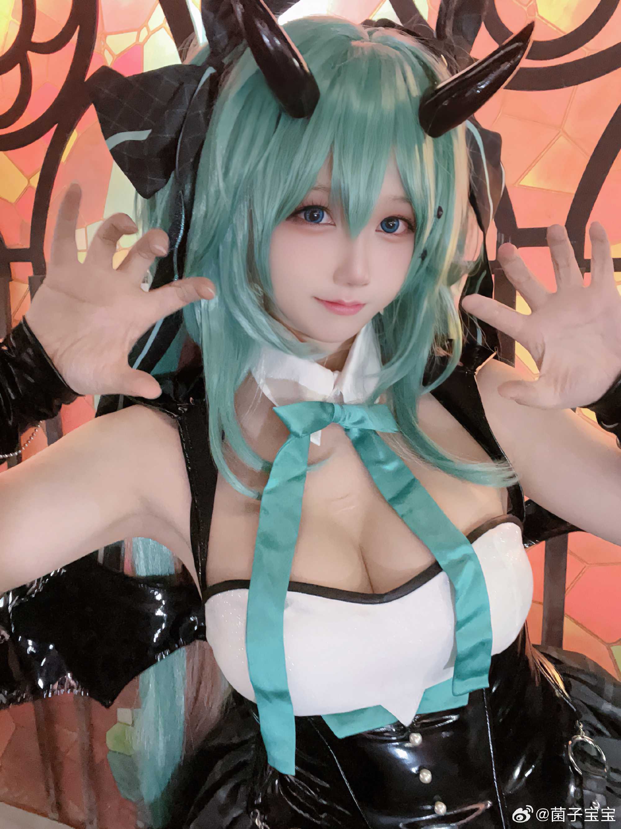 cosplay不给糖就捣蛋初音未来miku@菌子宝宝