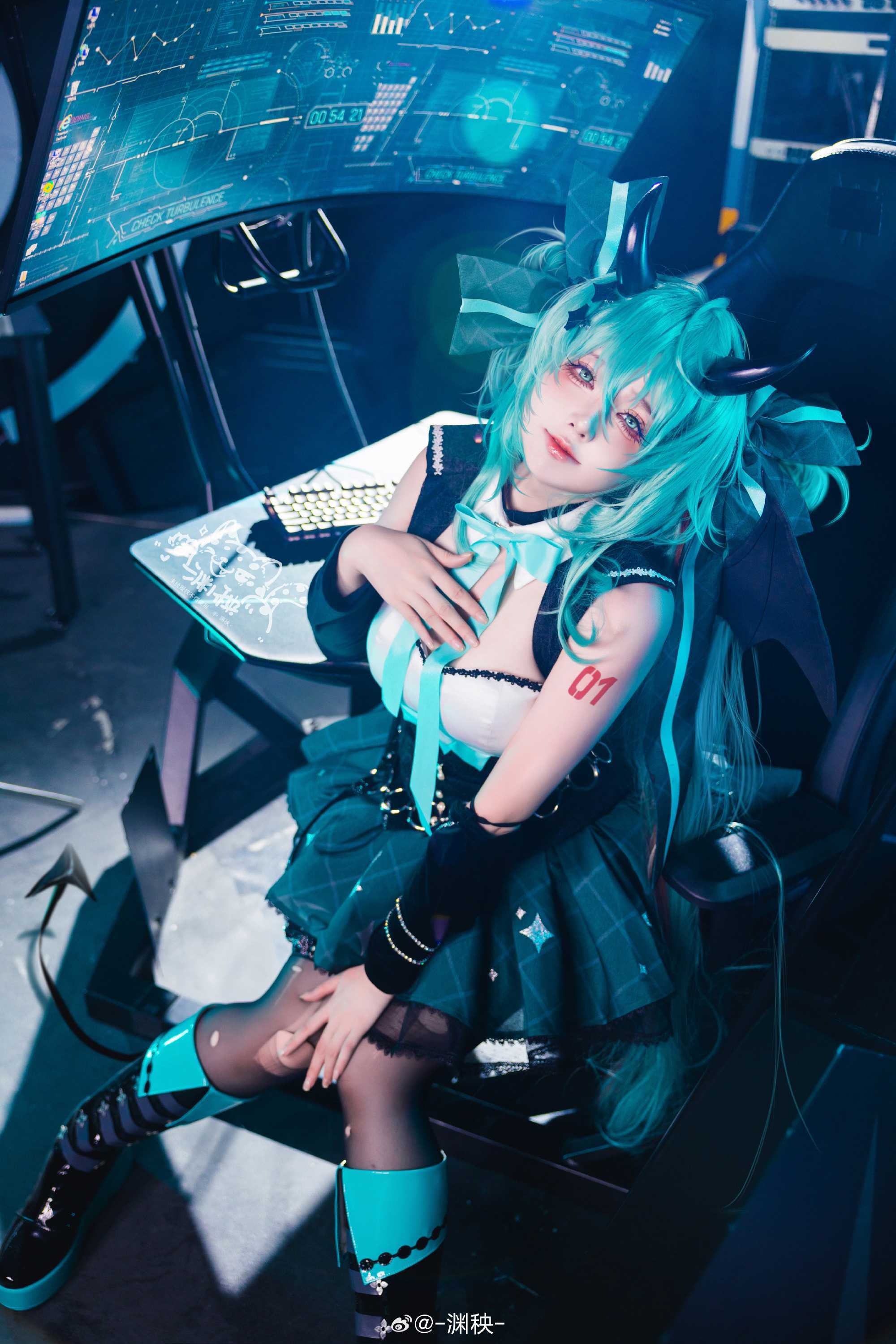 cosplay初音未来小浣熊cos@-渊秧-