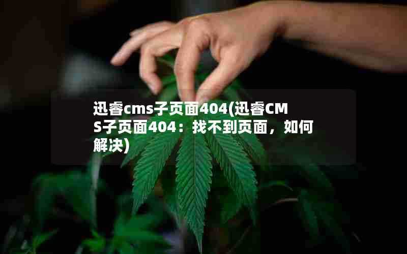 迅睿cms子页面404(迅睿CMS子页面404：找不到页面，如何解决)