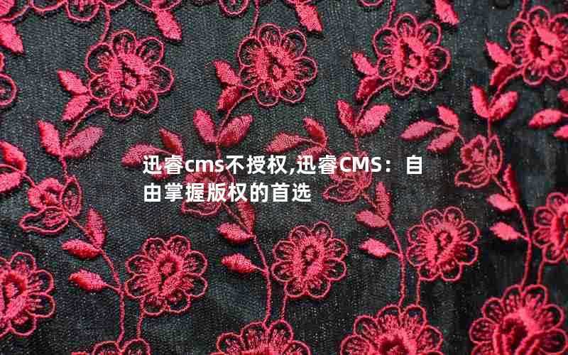 迅睿cms不授权,迅睿CMS：自由掌握版权的首选