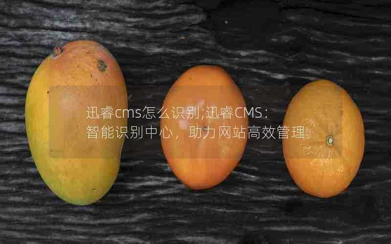 迅睿cms怎么识别;迅睿CMS：智能识别中心，助力网站高效管理