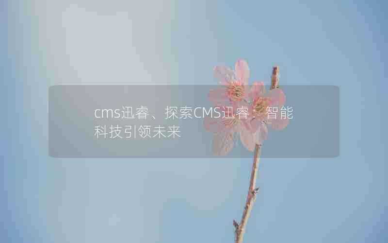 cms迅睿、探索CMS迅睿：智能科技引领未来