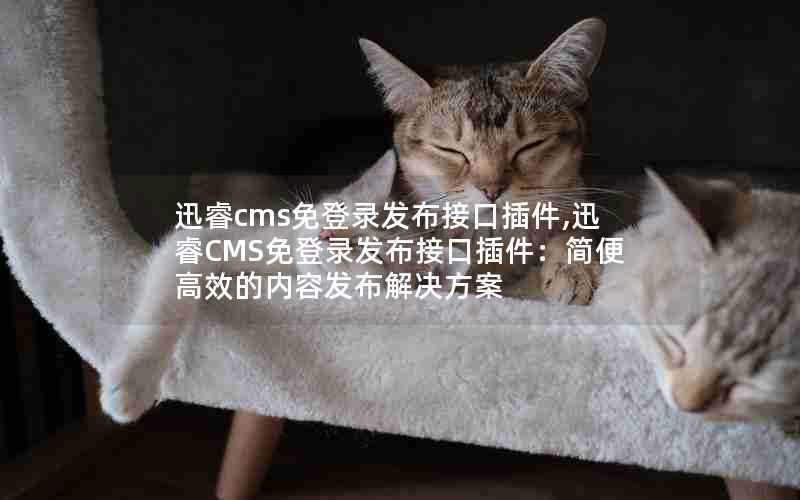 迅睿cms免登录发布接口插件,迅睿CMS免登录发布接口插件：简便高效的内容发布解决方案