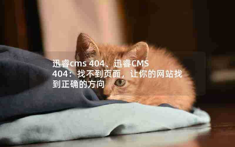 迅睿cms404、迅睿CMS404：找不到页面，让你的网站找到正确的方向