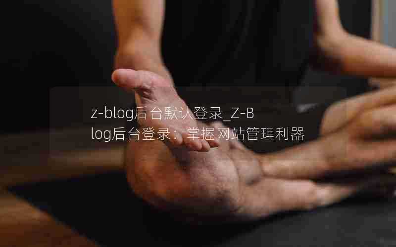 z-blog后台默认登录_Z-Blog后台登录：掌握网站管理利器