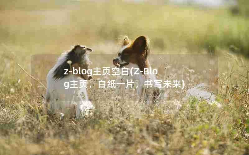 z-blog主页空白(Z-Blog主页，白纸一片，书写未来)