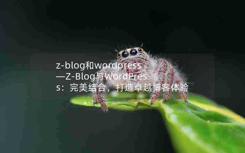 z-blog和wordpress—Z-Blog与WordPress：完美结合，打造卓越博客体验