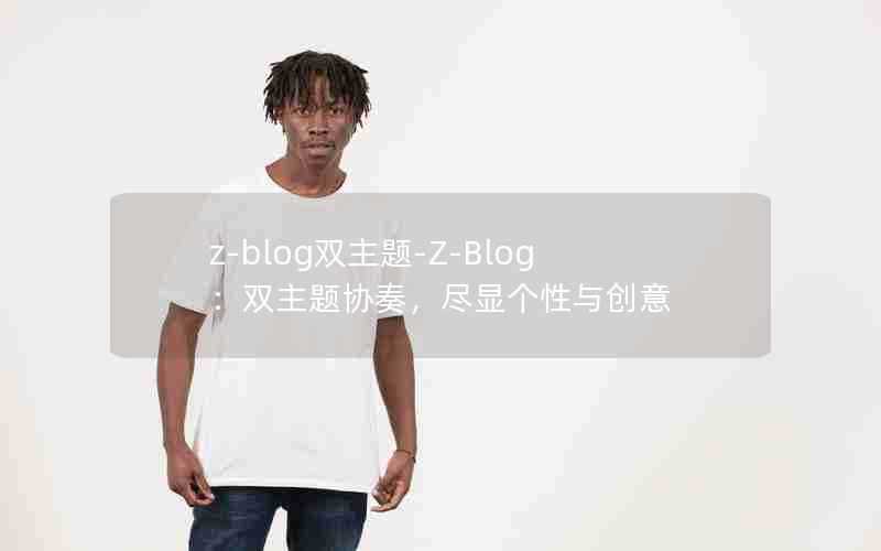 z-blog双主题-Z-Blog：双主题协奏，尽显个性与创意