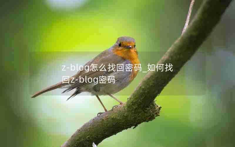 z-blog怎么找回密码_如何找回z-blog密码