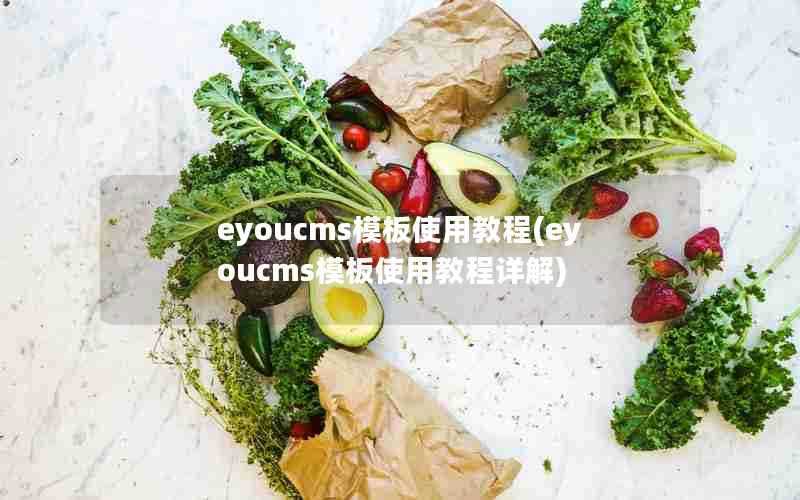 eyoucms模板使用教程(eyoucms模板使用教程详解)