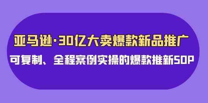 亚马逊30亿·大卖爆款新品推广，可复制、全程案例实操的爆款推新SOP