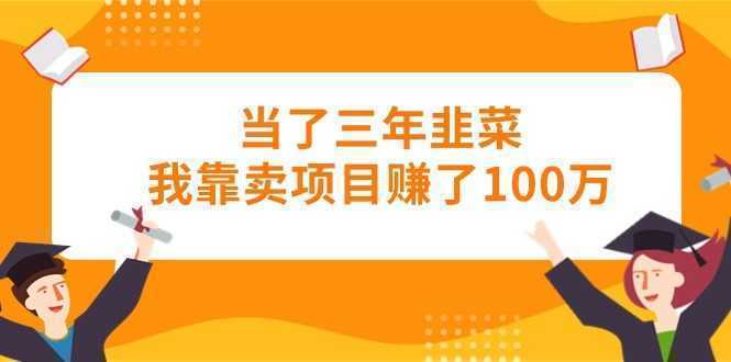 当了三年韭菜我靠卖项目赚了100万