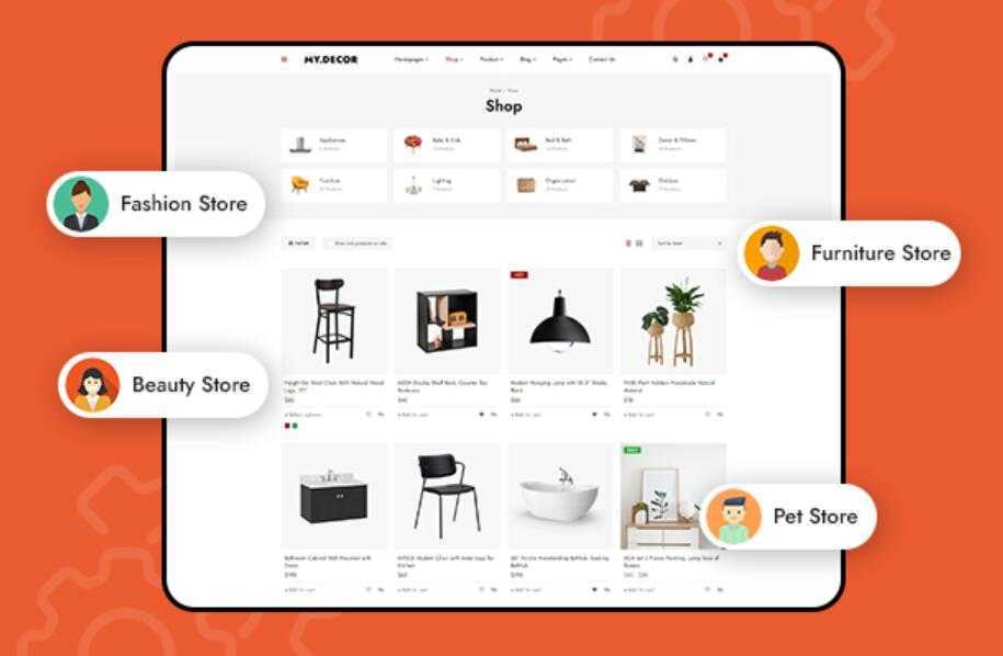 MyDecor v1.0.4 – 简约干净的家具商城模板 Elementor WooCommerce WordPress主题