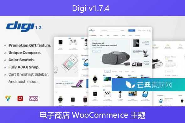 Digi v1.7.4 – 电子商店 WooCommerce 主题