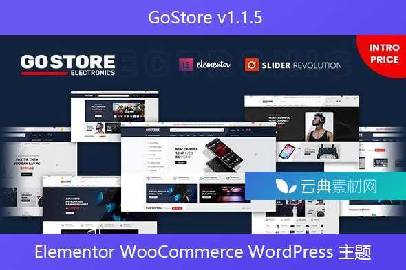 GoStore v1.1.5 – Elementor WooCommerce WordPress 主题