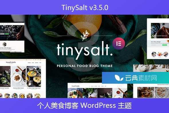 TinySalt v3.5.0 – 个人美食博客 WordPress 主题