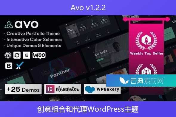 Avo v1.2.2 – 创意组合和代理WordPress主题