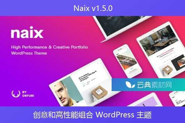 Naix v1.5.0 – 创意和高性能组合 WordPress 主题