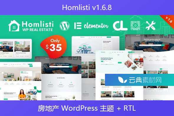 Homlisti v1.6.8 – 房地产 WordPress 主题 + RTL