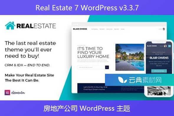 Real Estate 7 WordPress v3.3.7 – 房地产公司 WordPress 主题