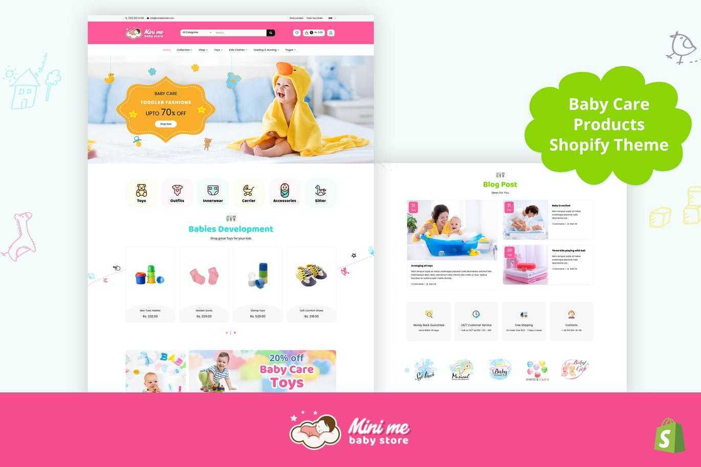 Mini Me – 婴儿，儿童护理产品Shopify主题