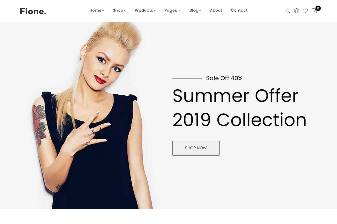 Flone – 简约电子商务Shopify主题