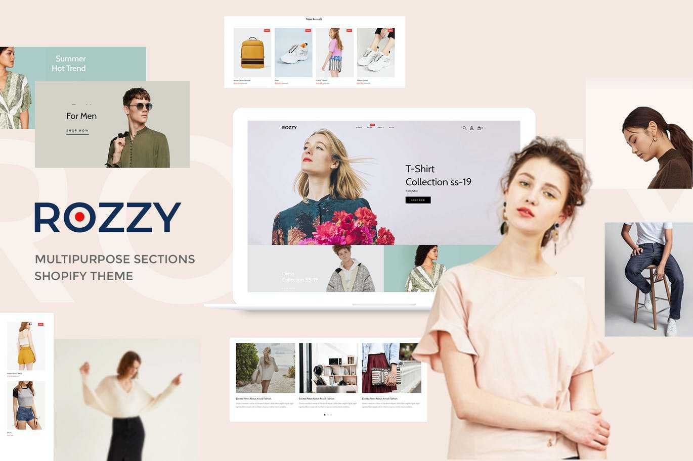 Rozzy – 多用途Shopify部分的主题