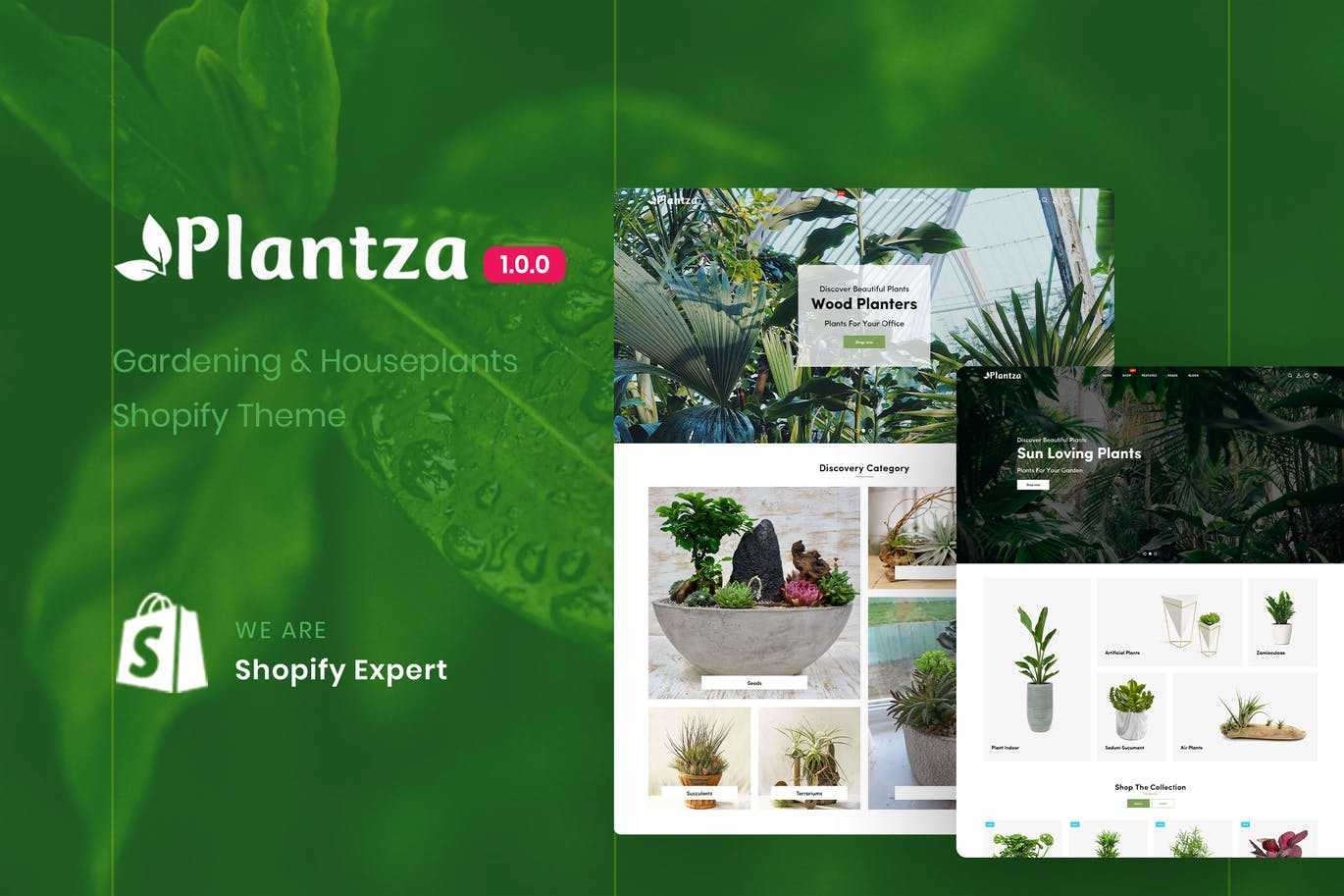 Plantza – 园艺与室内植物Shopify主题