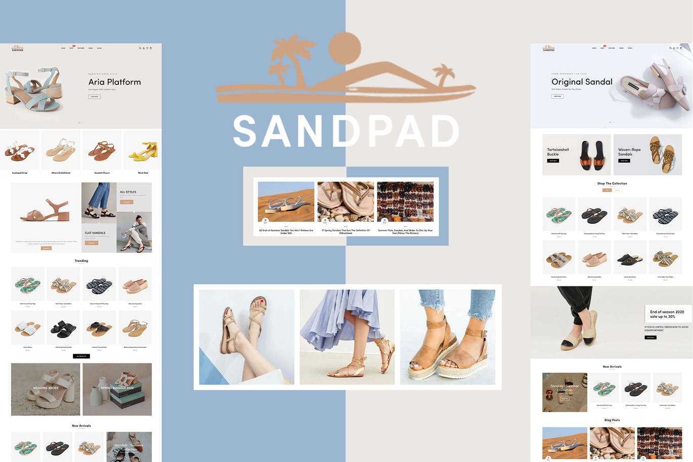 Sandpad – 凉鞋,鞋类Shopify主题