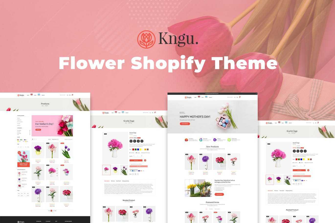 Kngu – 花Shopify主题