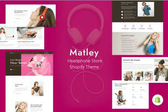 Matley – 耳机和电子产品商店 Shopify