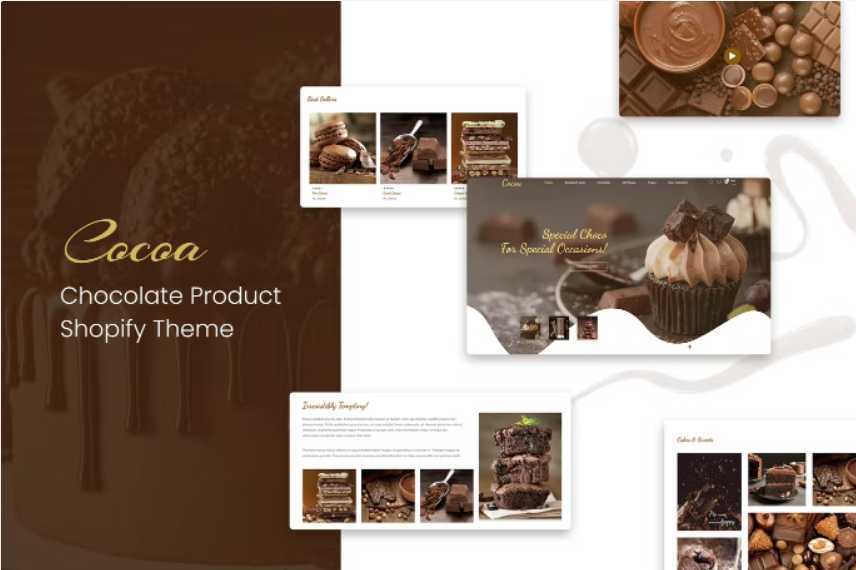 Cocoa – Chocolates Store Shopify 主题