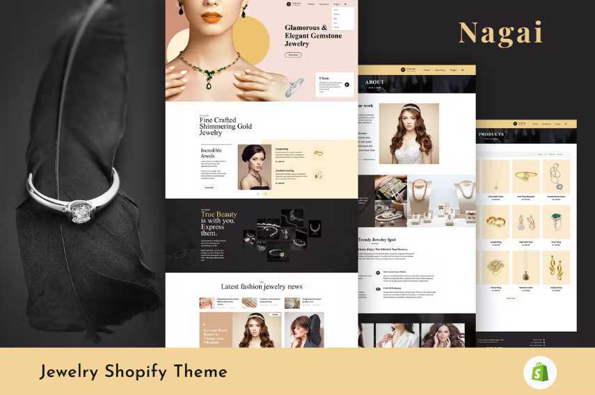 Nagai – Jewelry 响应式 Shopify 主题