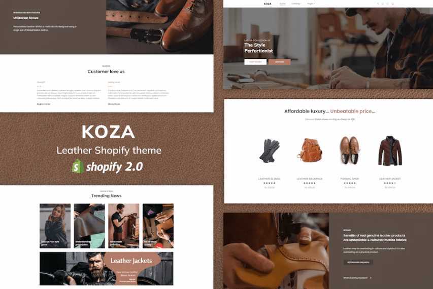 Koza – Leather Market Premium Shopify 主题