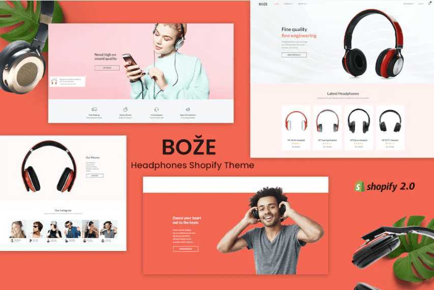 Boze – 耳机和音频商店 Shopify 主题