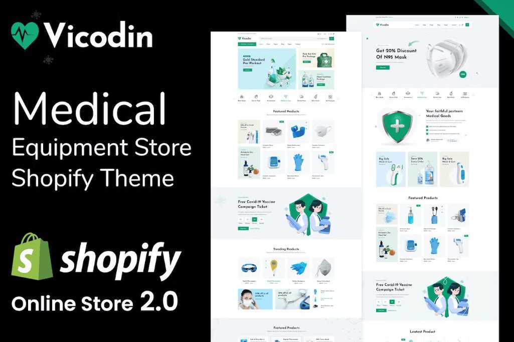 Vicodin – 医疗设备商店 Shopify 主题