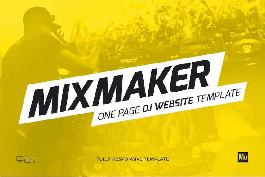 MixMaker – DJ / 制作人网站模板