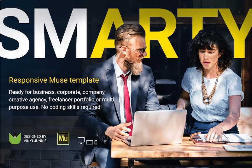 SmArty – 多用途响应式 Muse 模板