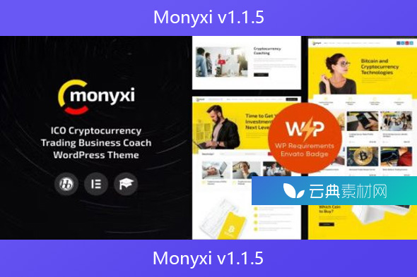 Monyxi v1.1.5 – ICO 加密货币交易业务教练 WordPress 主题