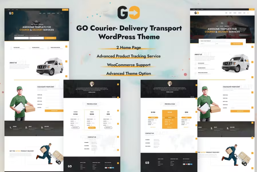 GO Courier– 送货运输 WordPress 主题