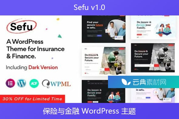 Sefu v1.0 – 保险与金融 WordPress 主题