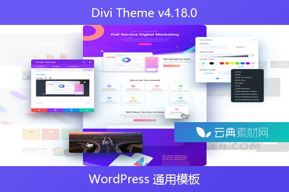 Divi Theme v4.18.0 – WordPress 通用模板