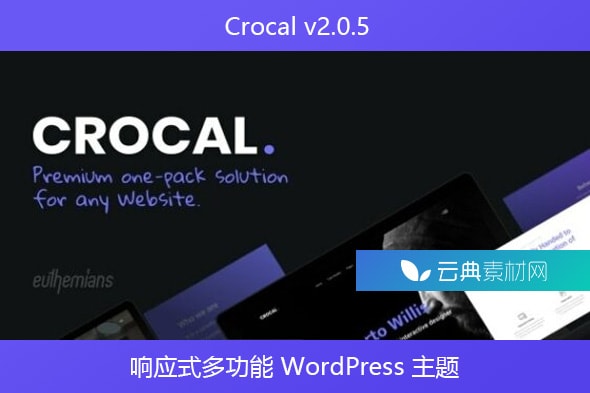 Crocal v2.0.5 – 响应式多功能 WordPress 主题