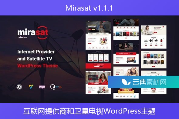 Mirasat v1.1.1 – 互联网提供商和卫星电视WordPress主题