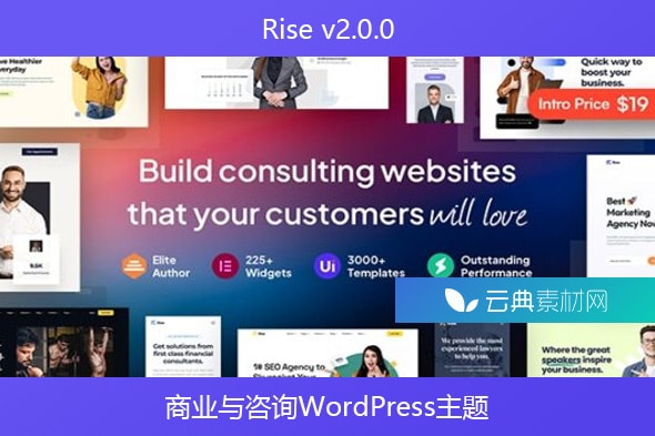 Rise v2.0.0 – 商业与咨询WordPress主题