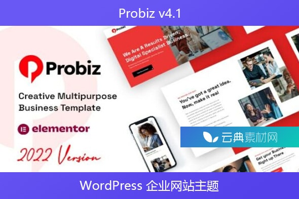 Probiz v4.1 – WordPress 企业网站主题