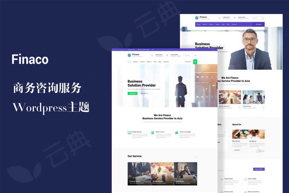 Finaco – 咨询和商务 WordPress 主题