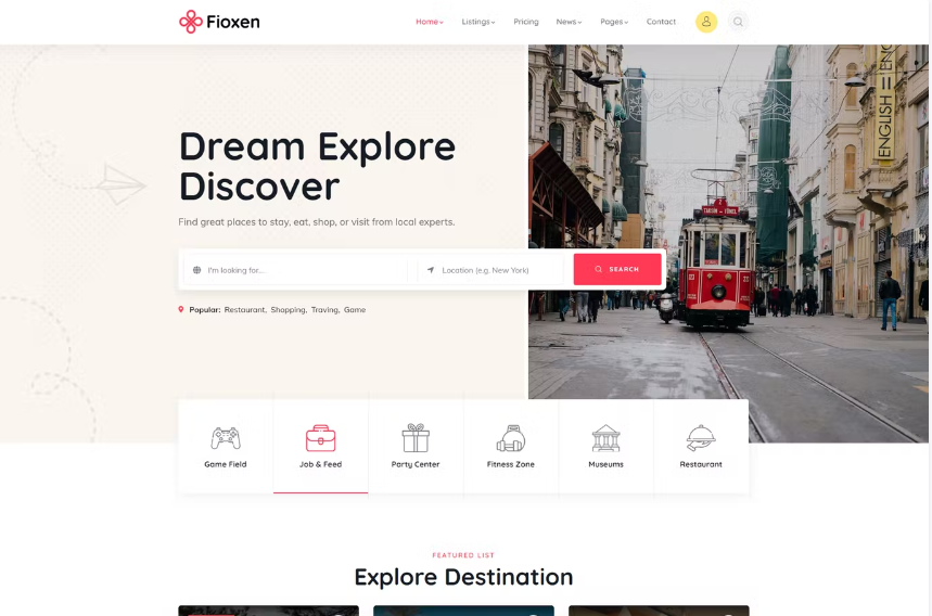 Fioxen – 目录列表 WordPress 主题