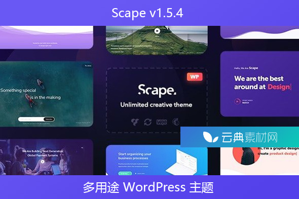 Scape v1.5.4 – 多用途 WordPress 主题