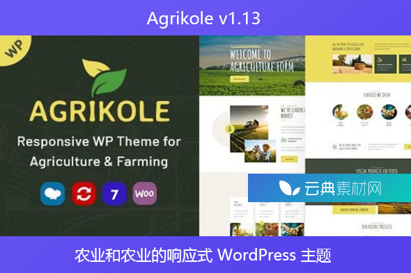 Agrikole v1.13 – 农业和农业的响应式 WordPress 主题